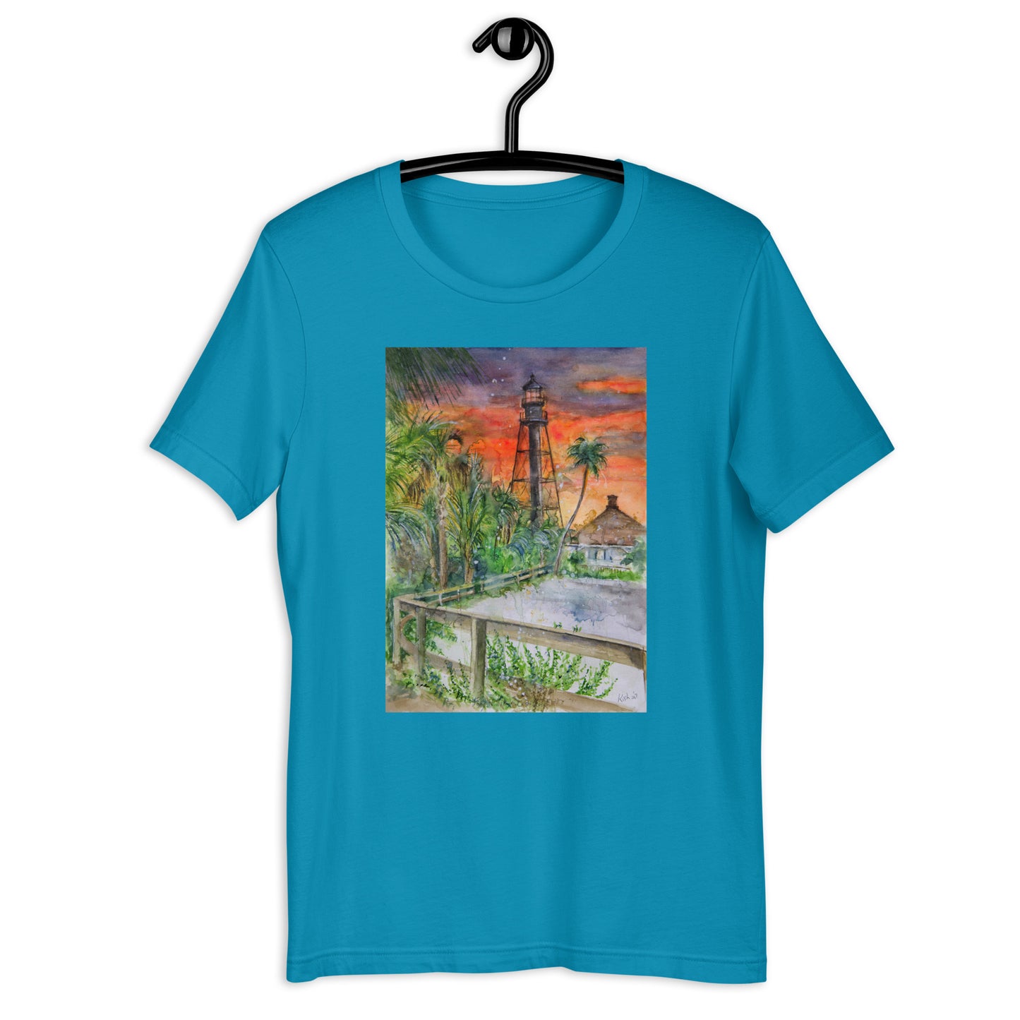 Sanibel Lighthouse Scott Kish Watercolor Unisex T-Shirt