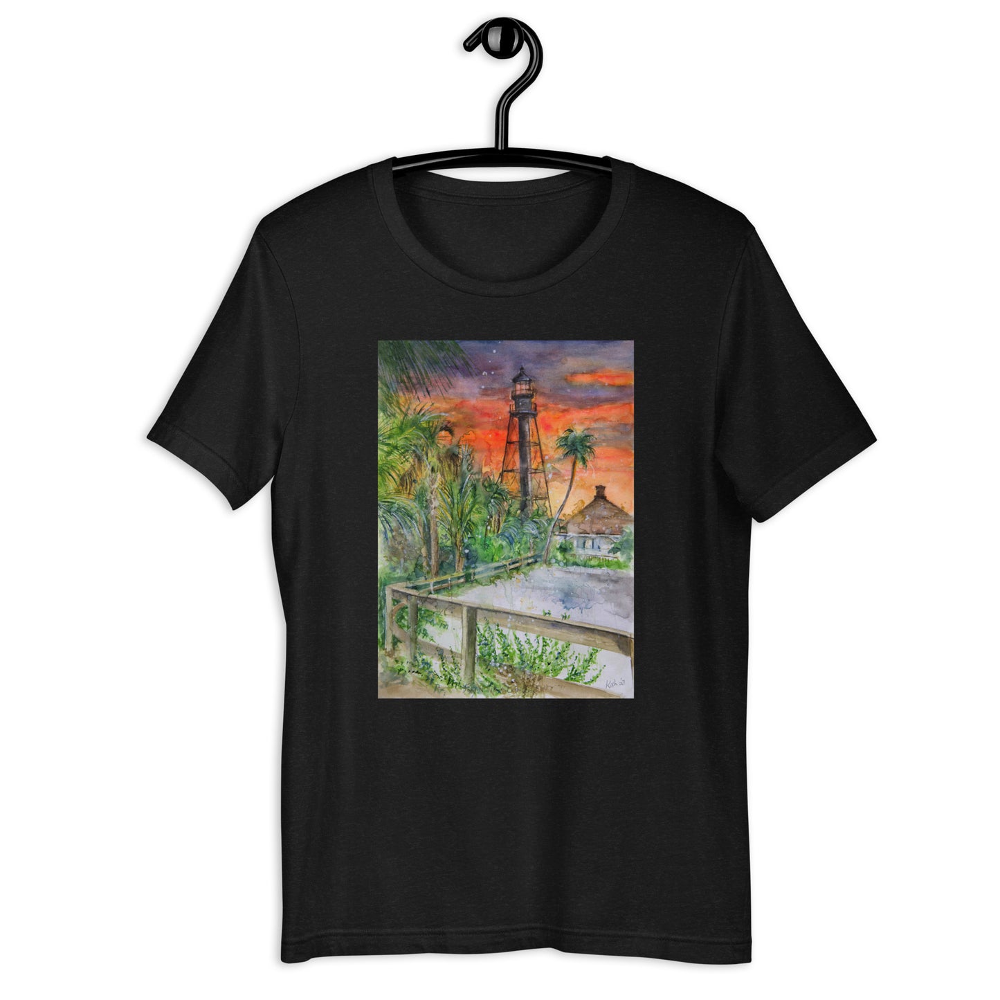 Sanibel Lighthouse Scott Kish Watercolor Unisex T-Shirt