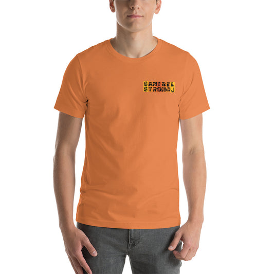 Sanibel Strong Shirt - Palm Tree Lettering (2 sided design)