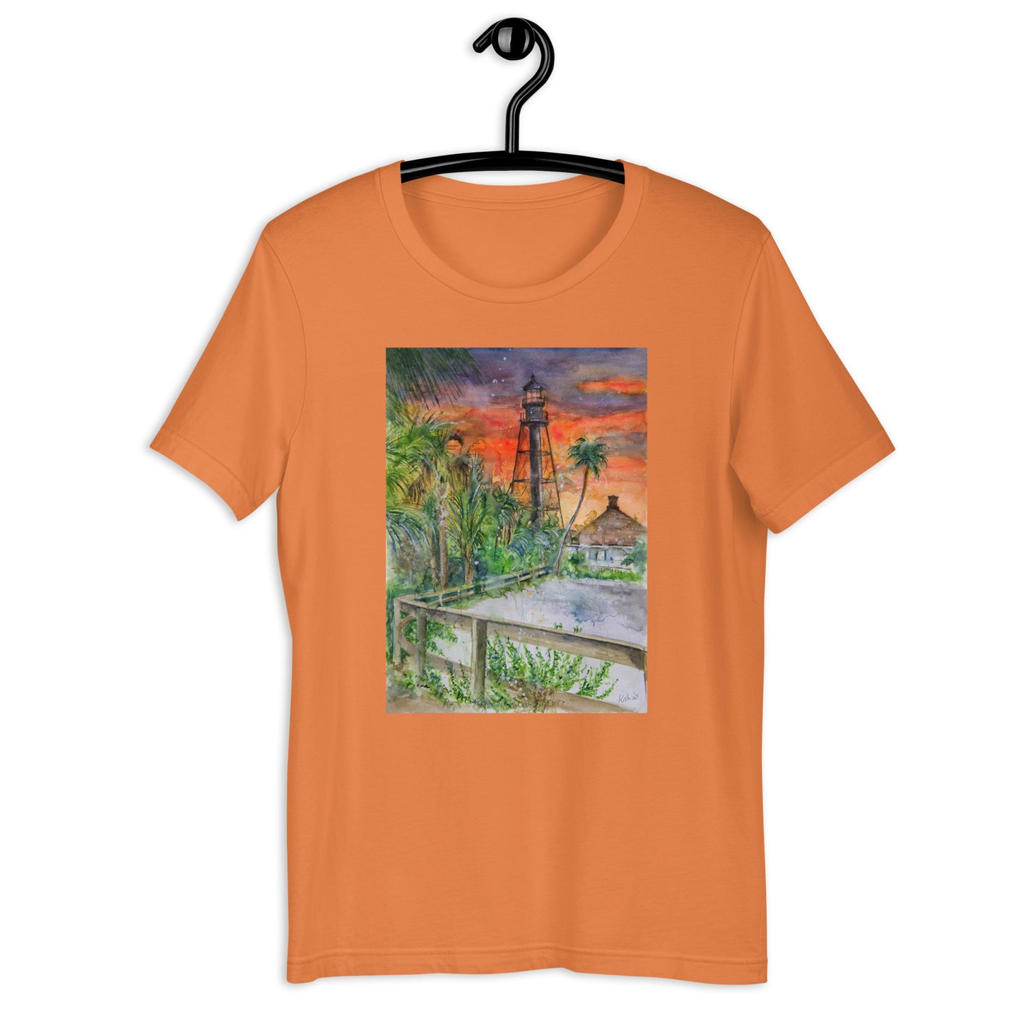 Sanibel Lighthouse Scott Kish Watercolor Unisex T-Shirt