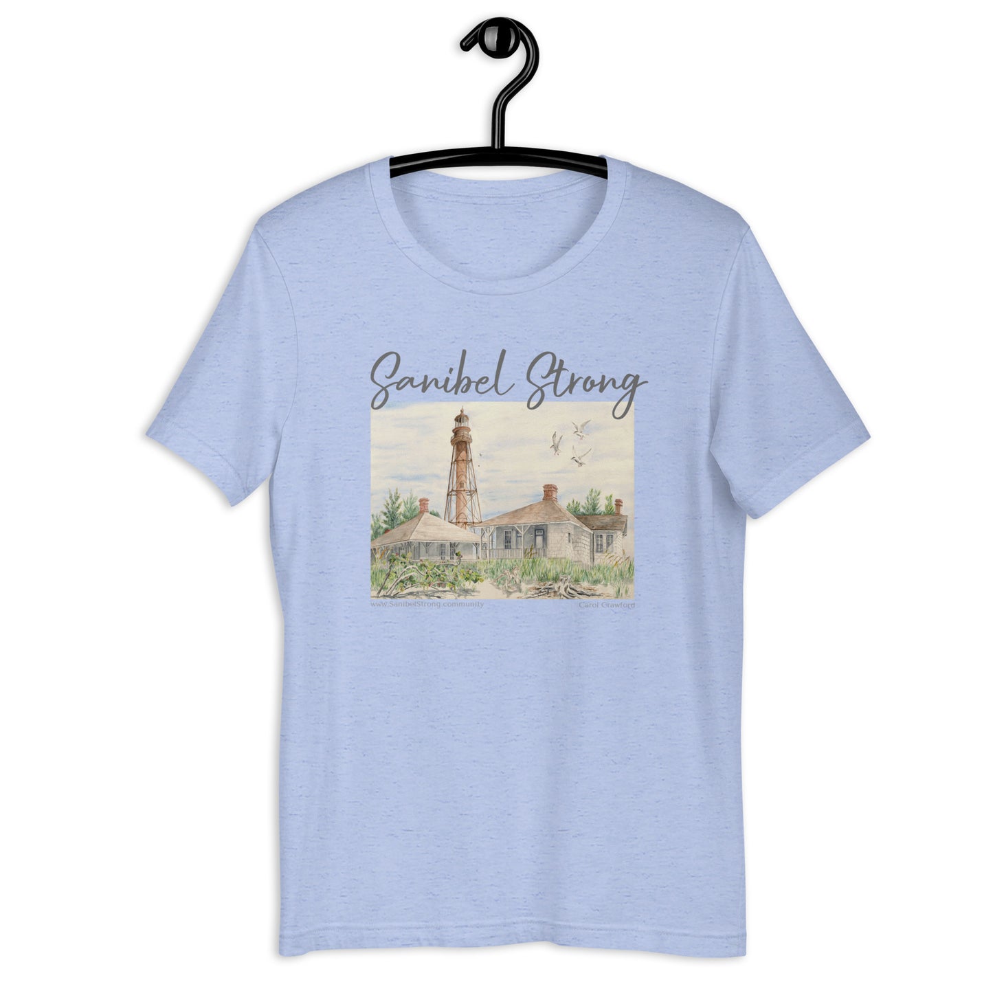 Sanibel Strong Lighthouse Unisex Shirt (light colors)
