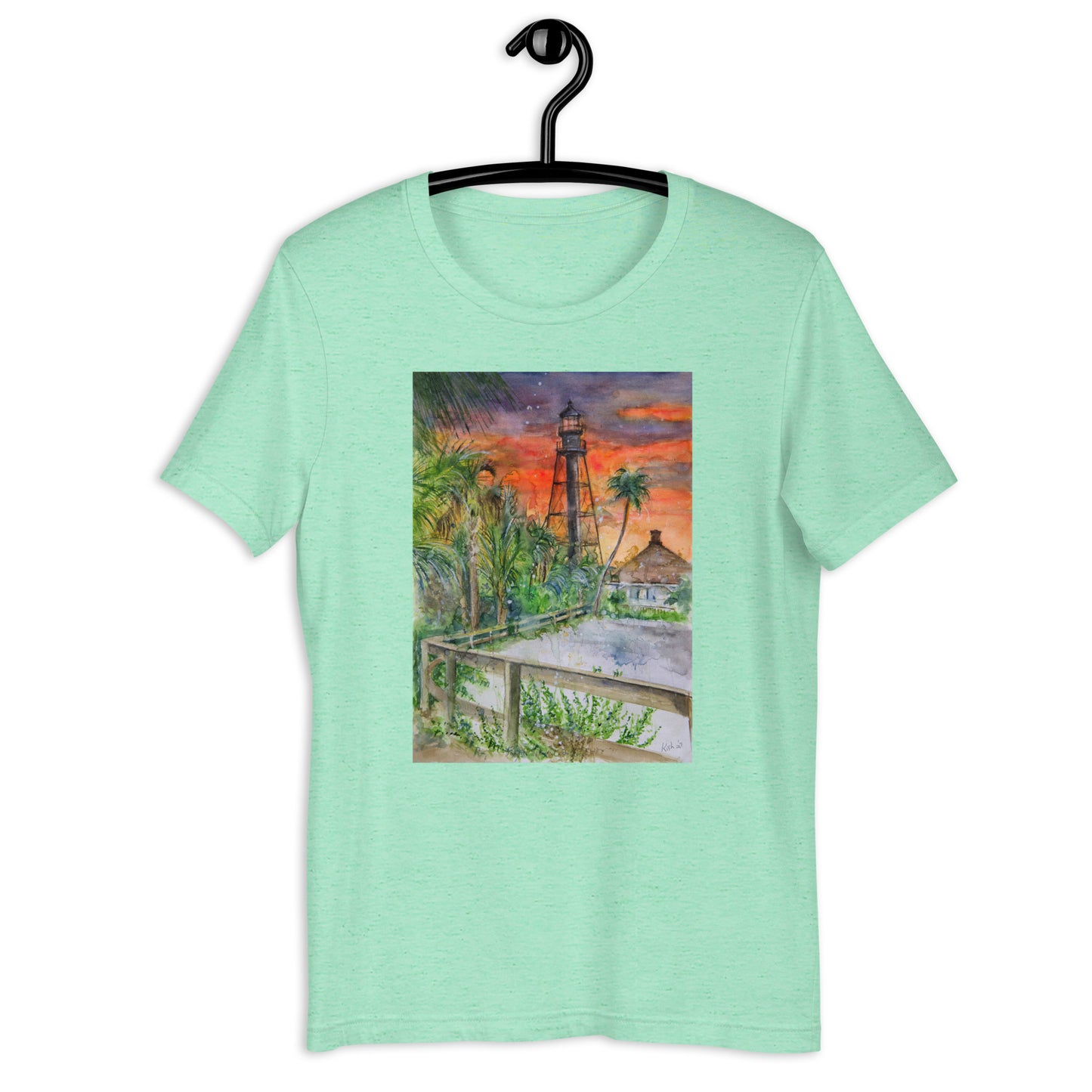 Sanibel Lighthouse Scott Kish Watercolor Unisex T-Shirt