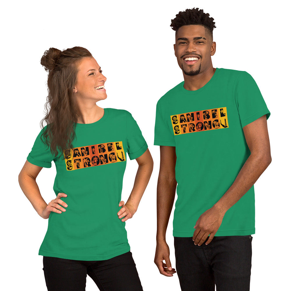 Sanibel Strong Shirt - Palm Tree Lettering