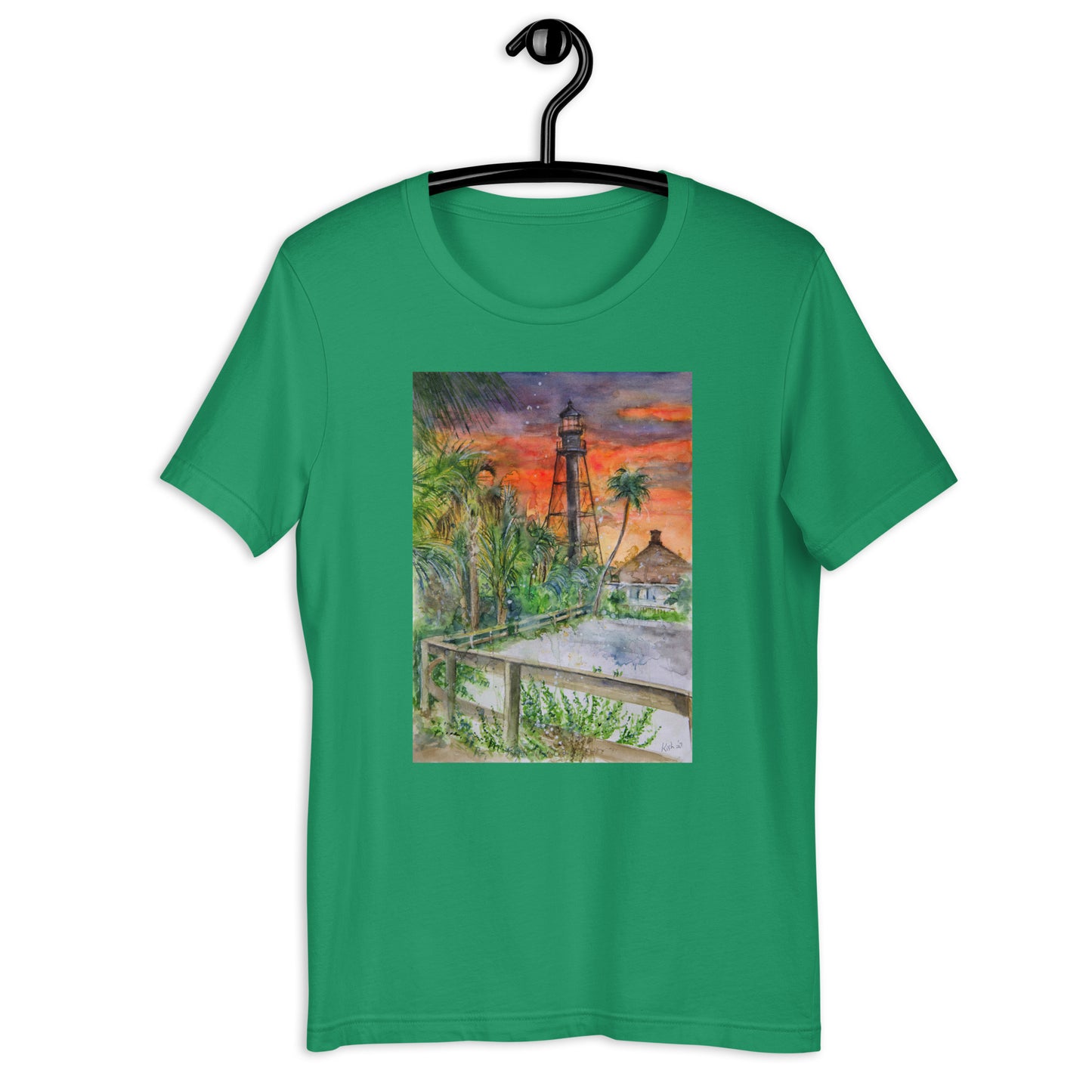 Sanibel Lighthouse Scott Kish Watercolor Unisex T-Shirt