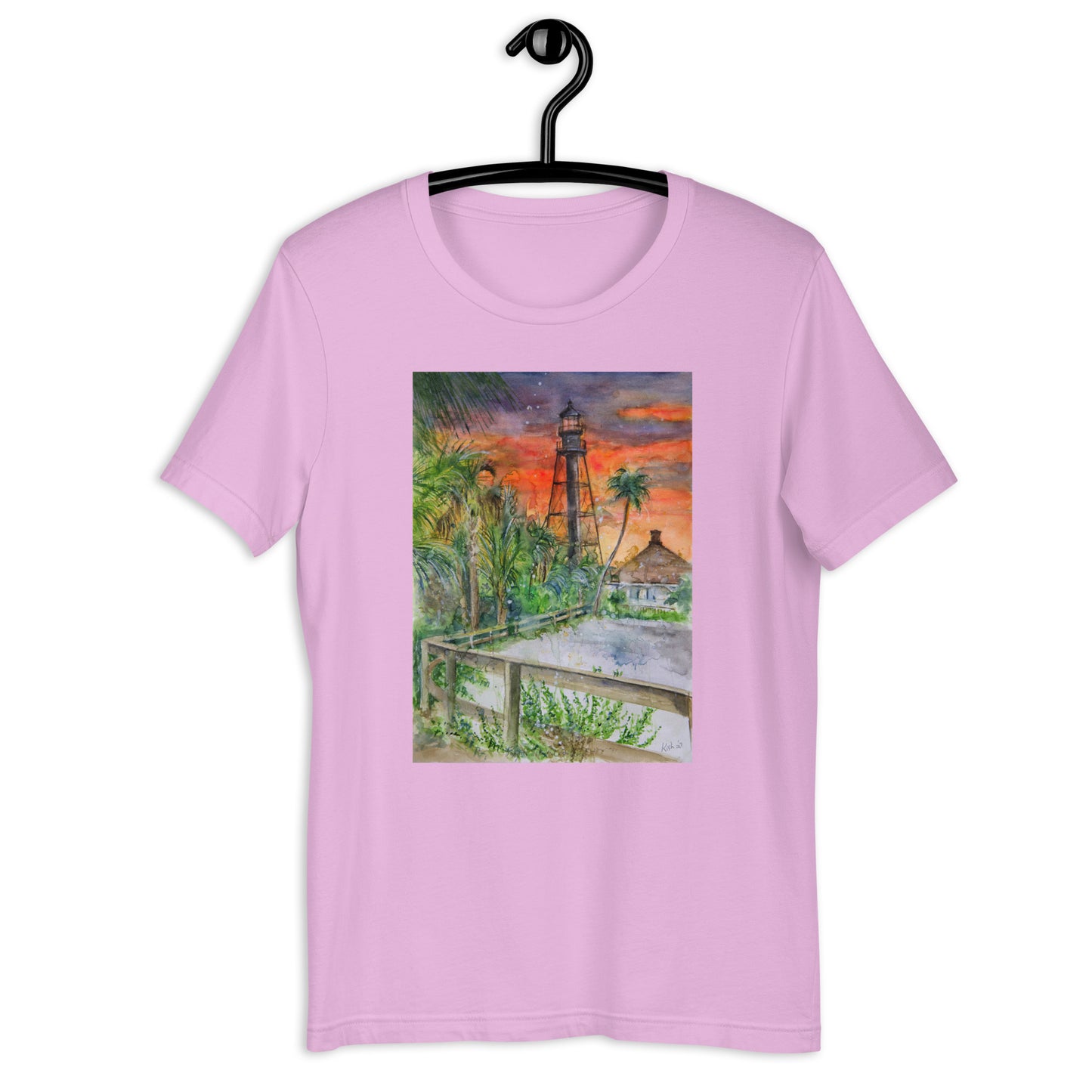 Sanibel Lighthouse Scott Kish Watercolor Unisex T-Shirt