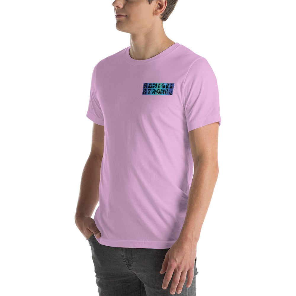 Sanibel Strong Shirt - Palm Tree Lettering (2 sided design)