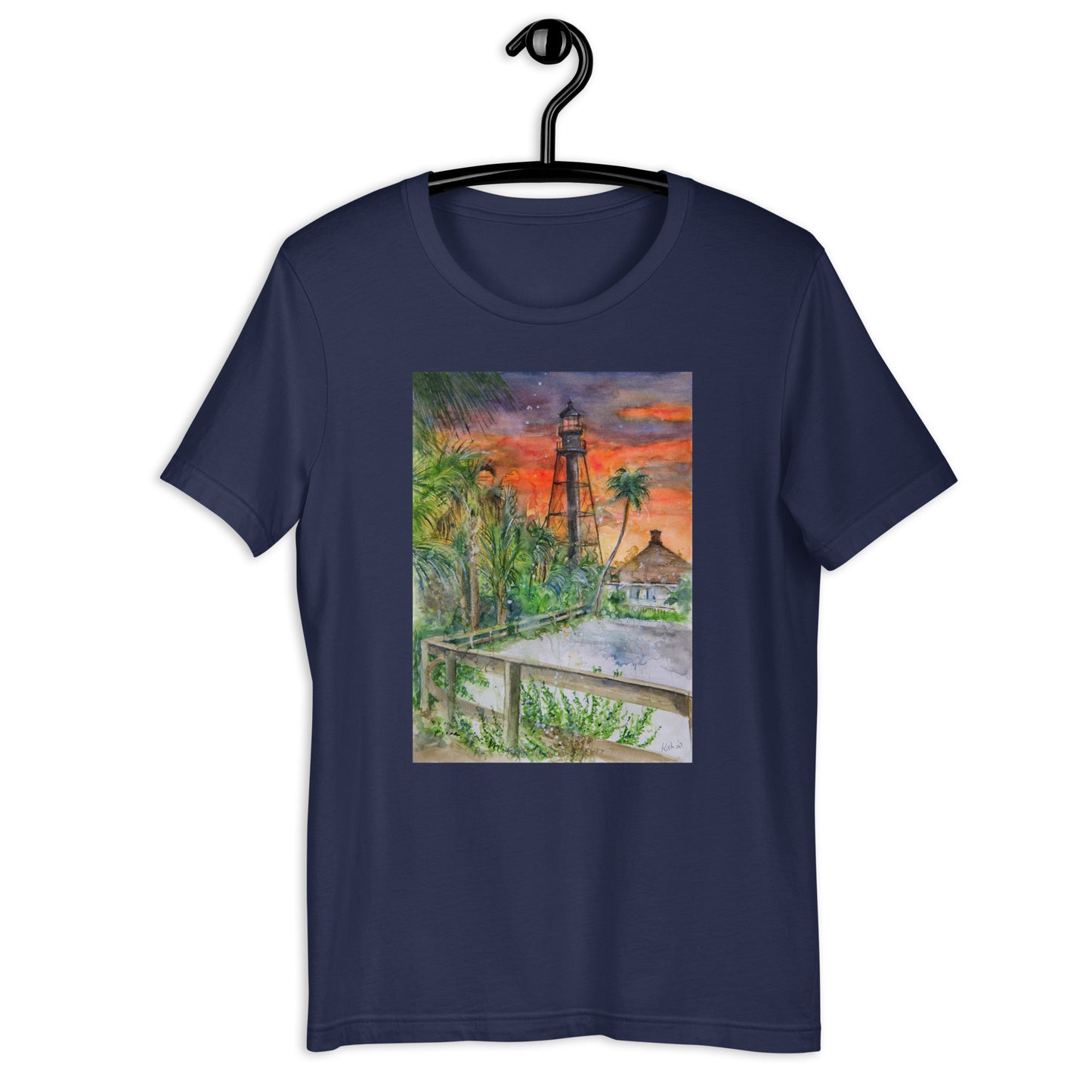 Sanibel Lighthouse Scott Kish Watercolor Unisex T-Shirt