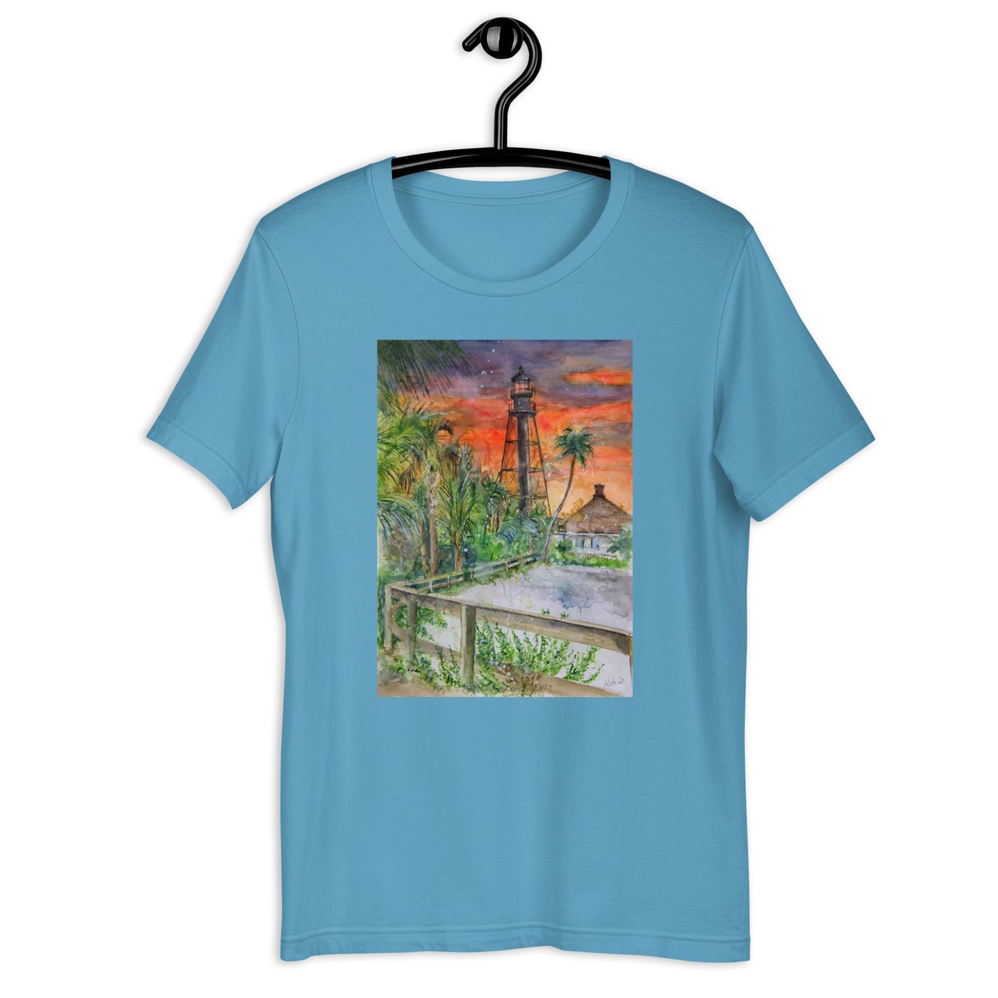 Sanibel Lighthouse Scott Kish Watercolor Unisex T-Shirt