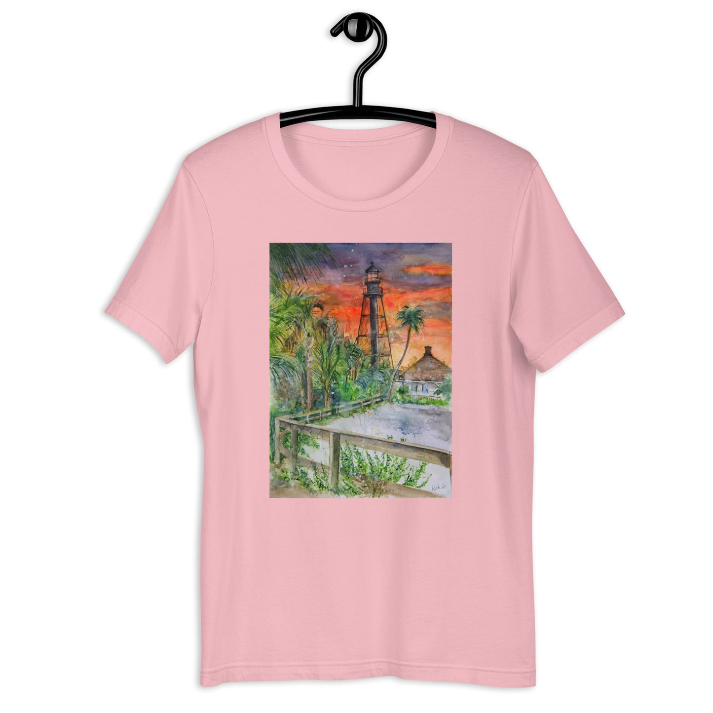 Sanibel Lighthouse Scott Kish Watercolor Unisex T-Shirt