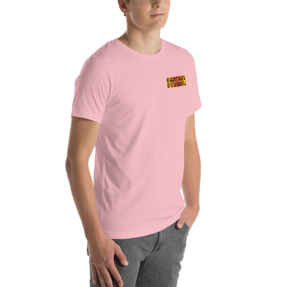 Sanibel Strong Shirt - Palm Tree Lettering (2 sided design)