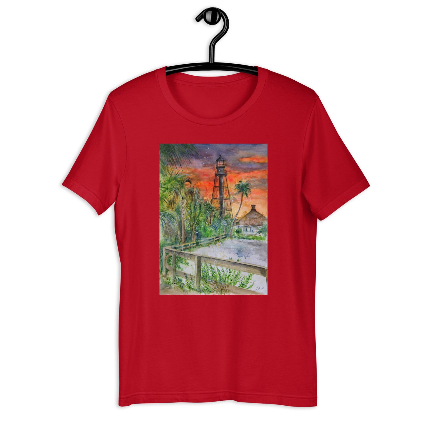 Sanibel Lighthouse Scott Kish Watercolor Unisex T-Shirt