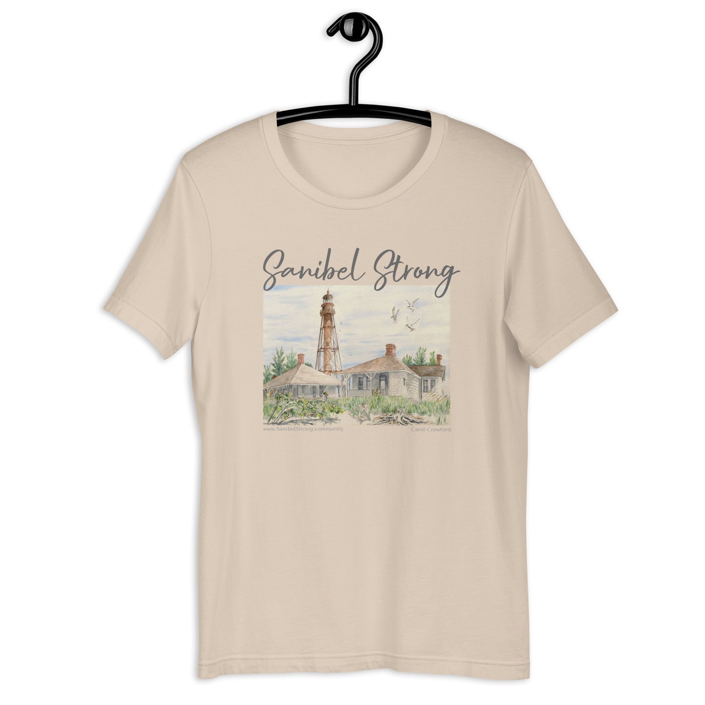 Sanibel Strong Lighthouse Unisex Shirt (light colors)