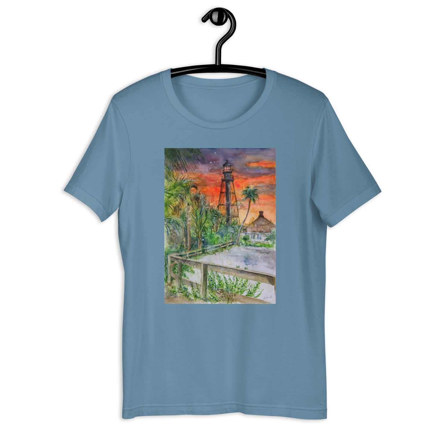 Sanibel Lighthouse Scott Kish Watercolor Unisex T-Shirt
