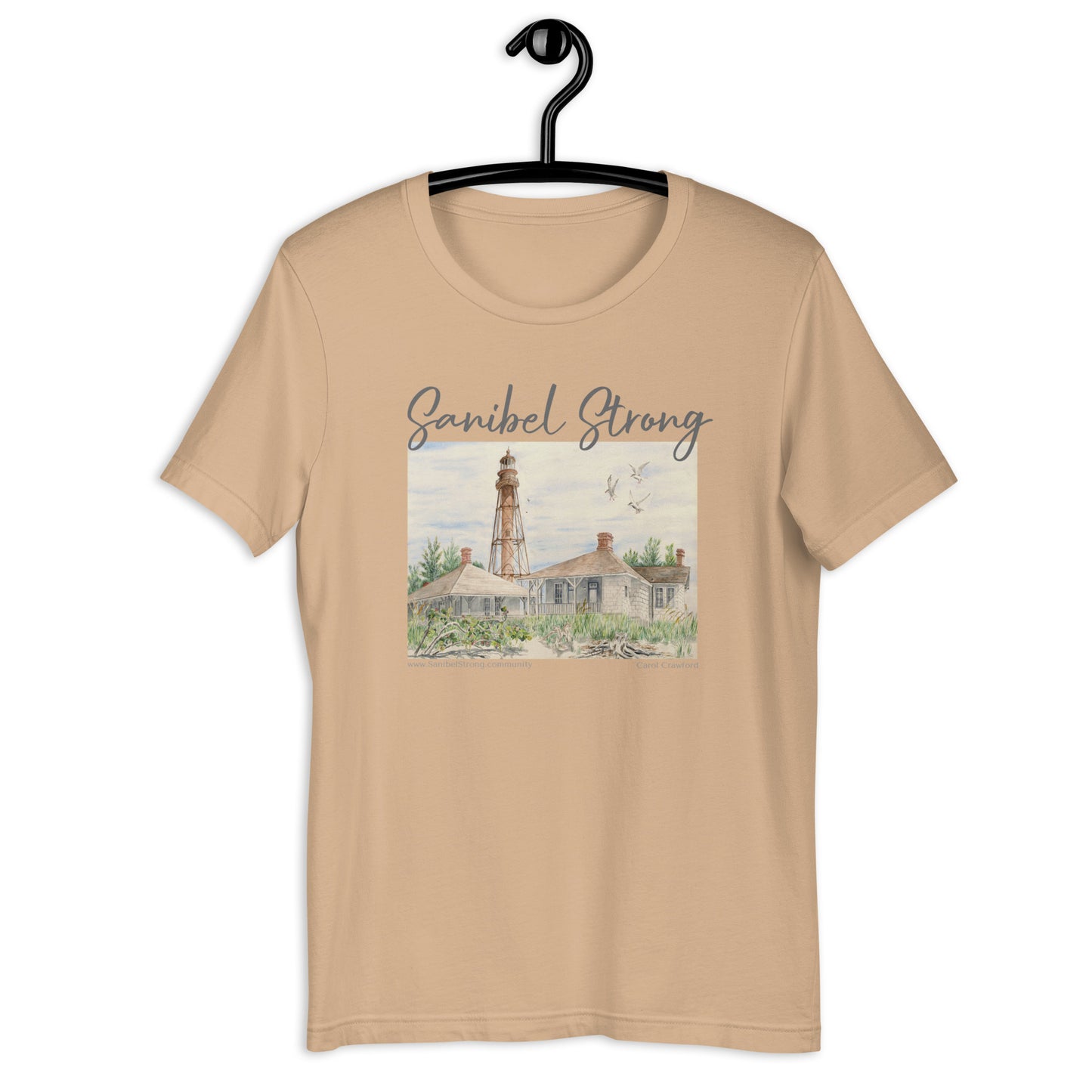 Sanibel Strong Lighthouse Unisex Shirt (light colors)
