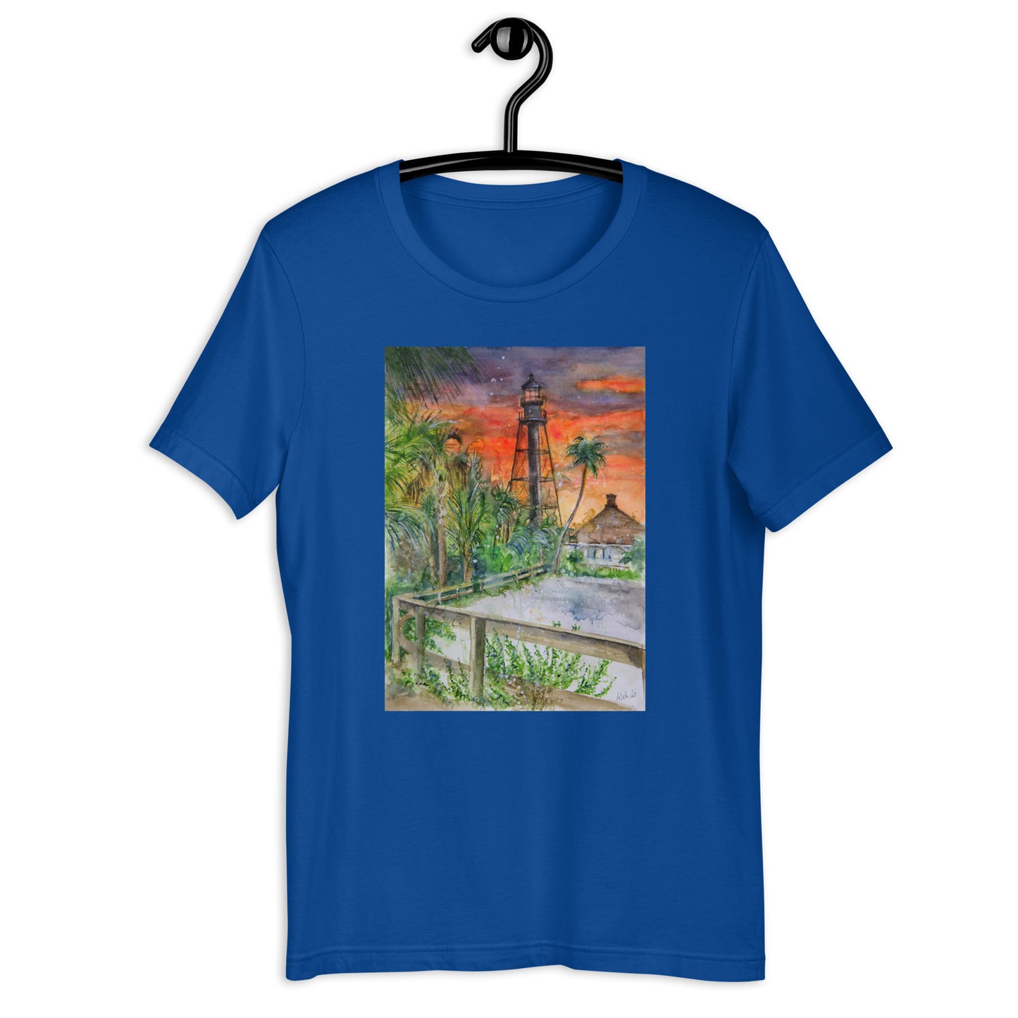 Sanibel Lighthouse Scott Kish Watercolor Unisex T-Shirt