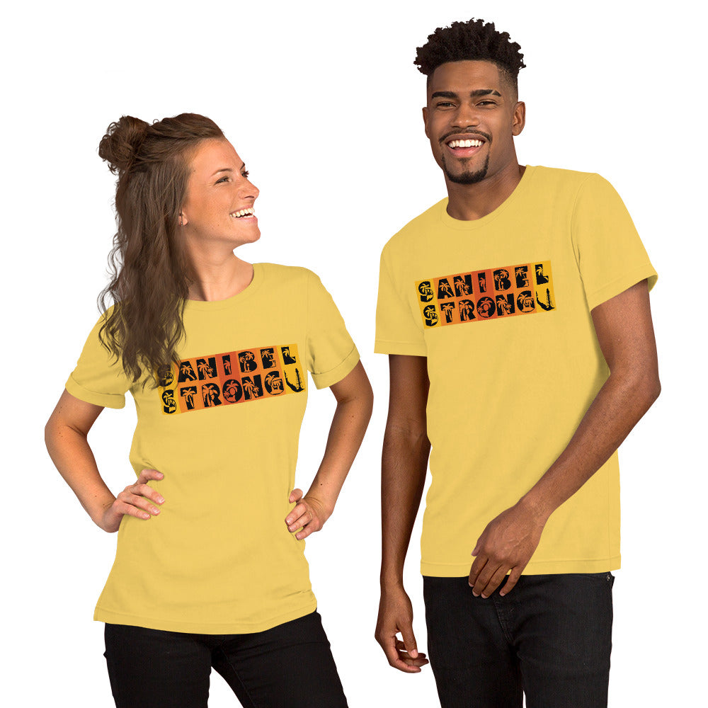 Sanibel Strong Shirt - Palm Tree Lettering
