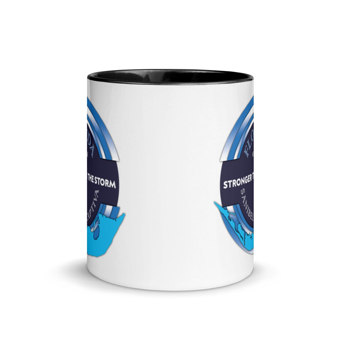 Sanibel Captiva Stronger Than The Storm Mug - Blue Design