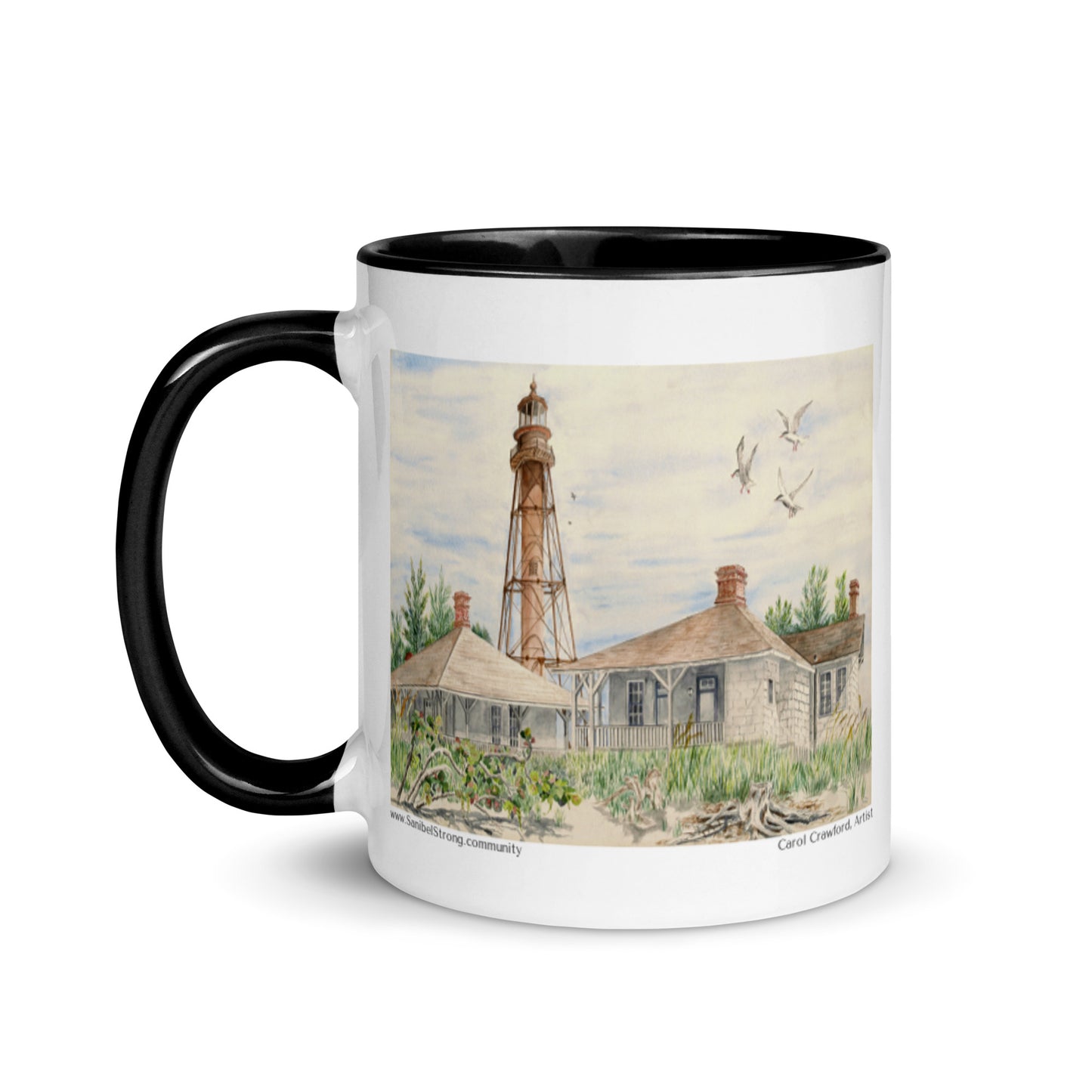 Sanibel Lighthouse Watercolor Mug
