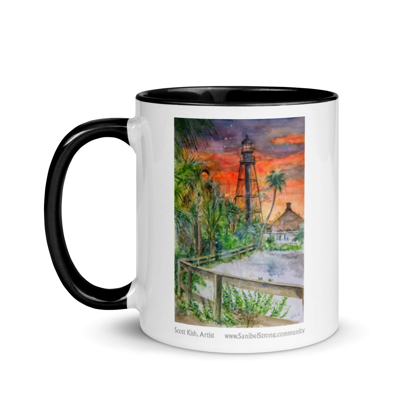Sanibel Lighthouse Scott Kish Watercolor Mug