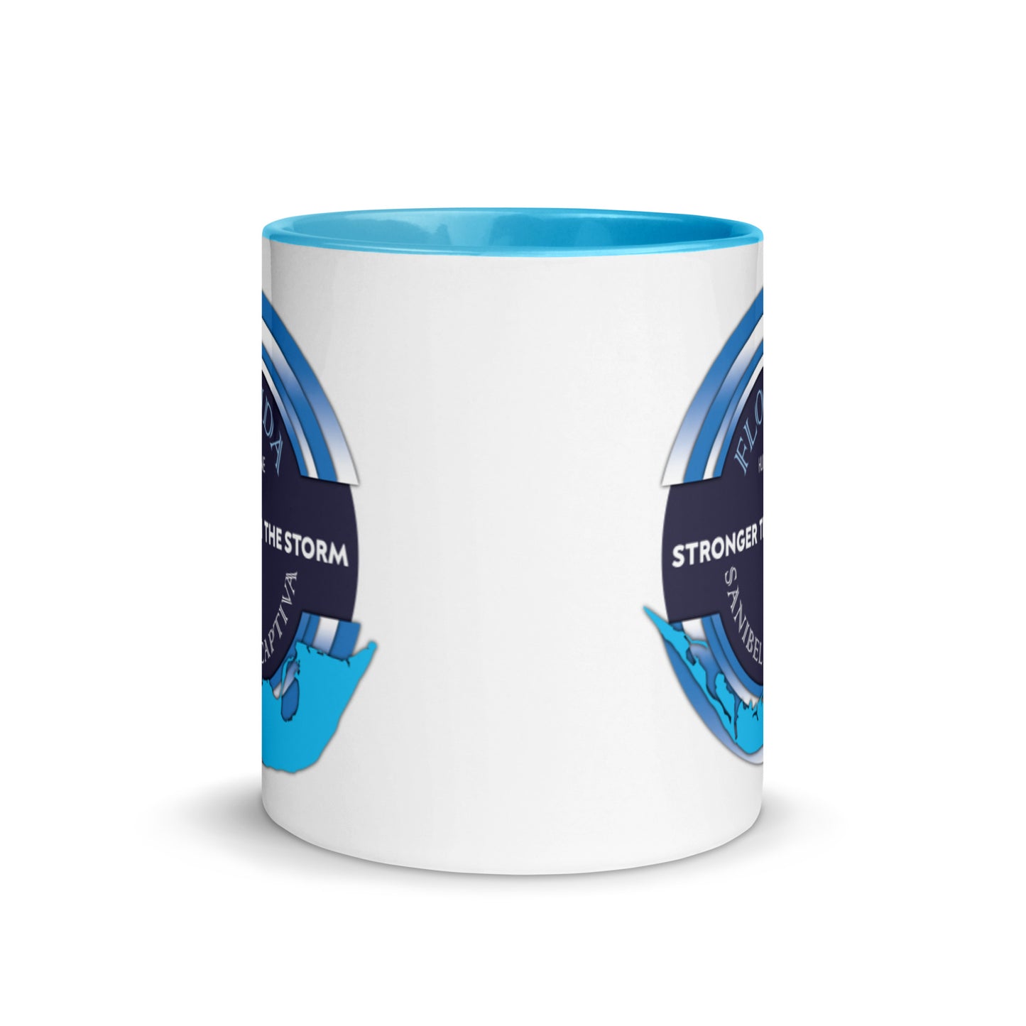 Sanibel Captiva Stronger Than The Storm Mug - Blue Design