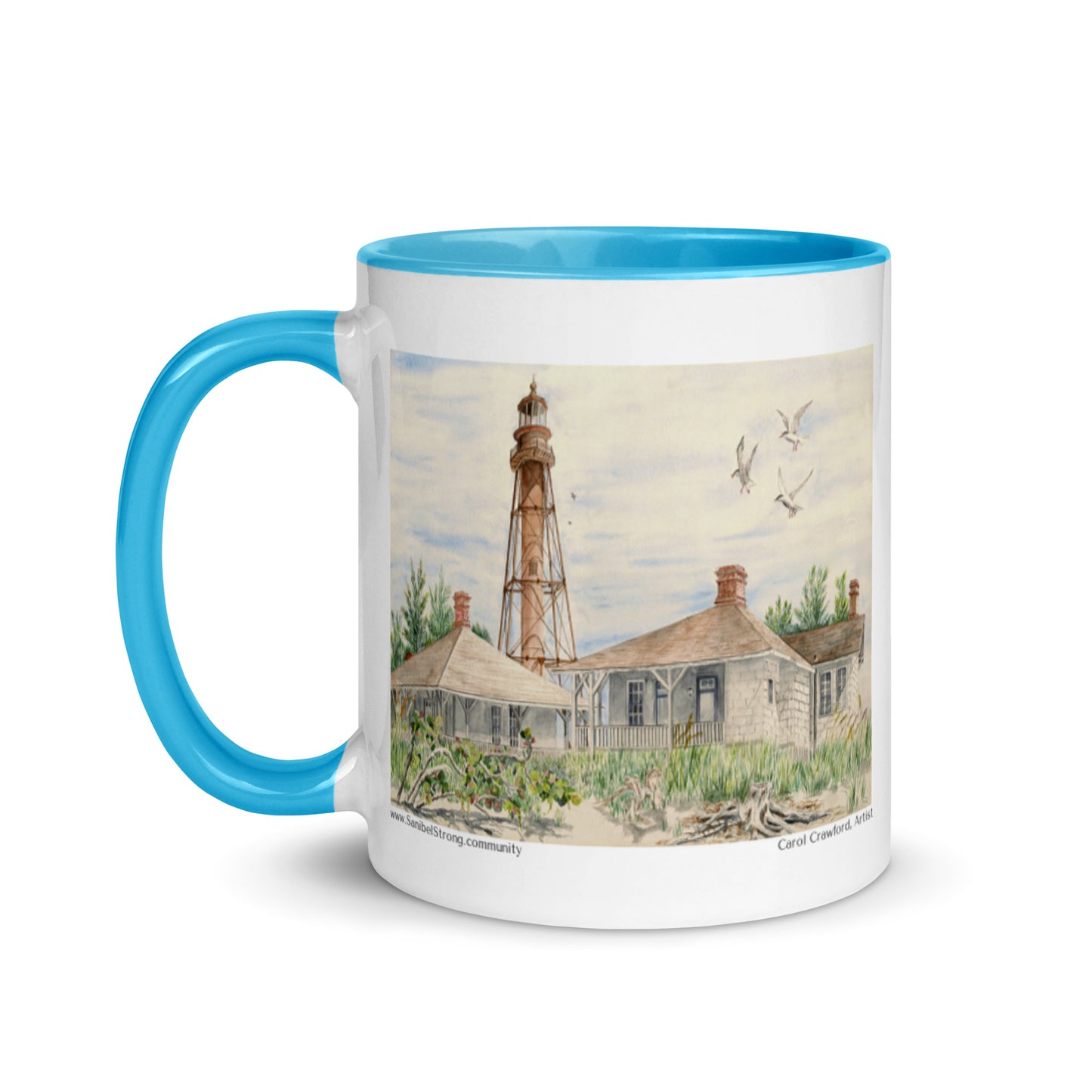 Sanibel Lighthouse Watercolor Mug