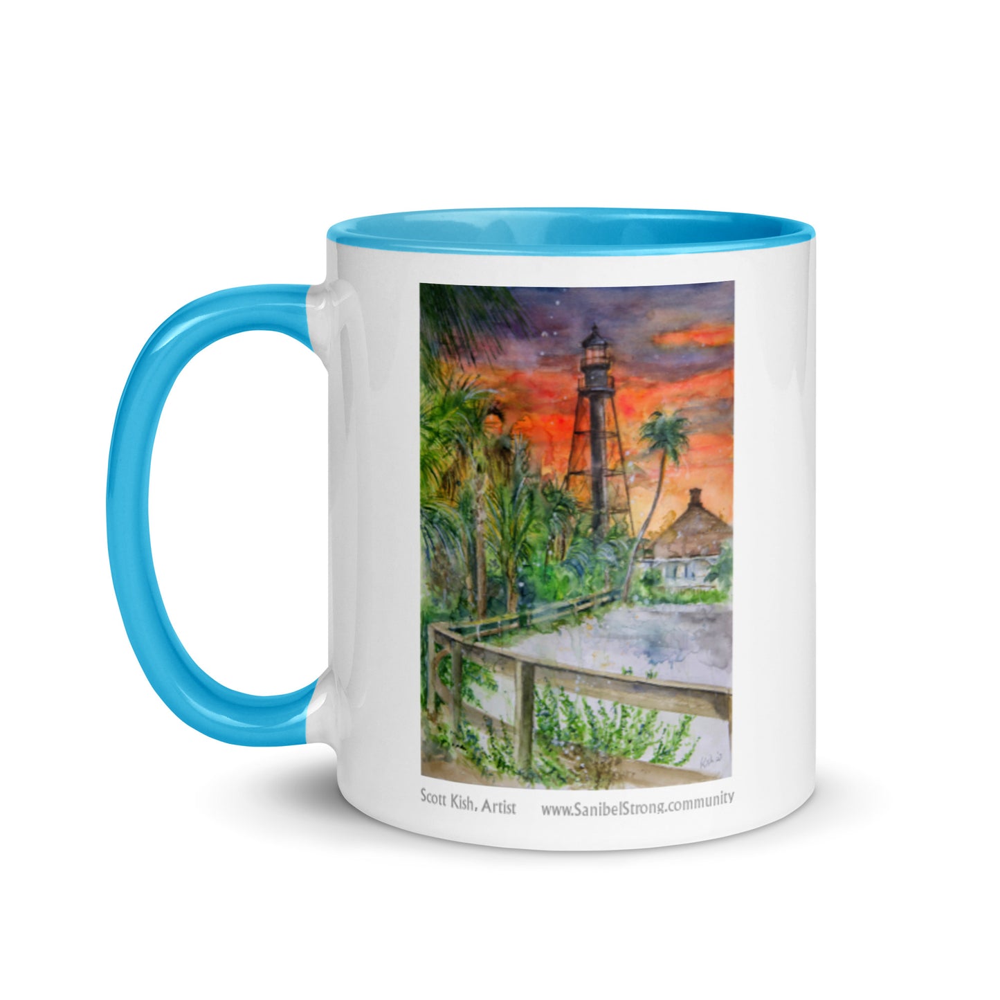 Sanibel Lighthouse Scott Kish Watercolor Mug
