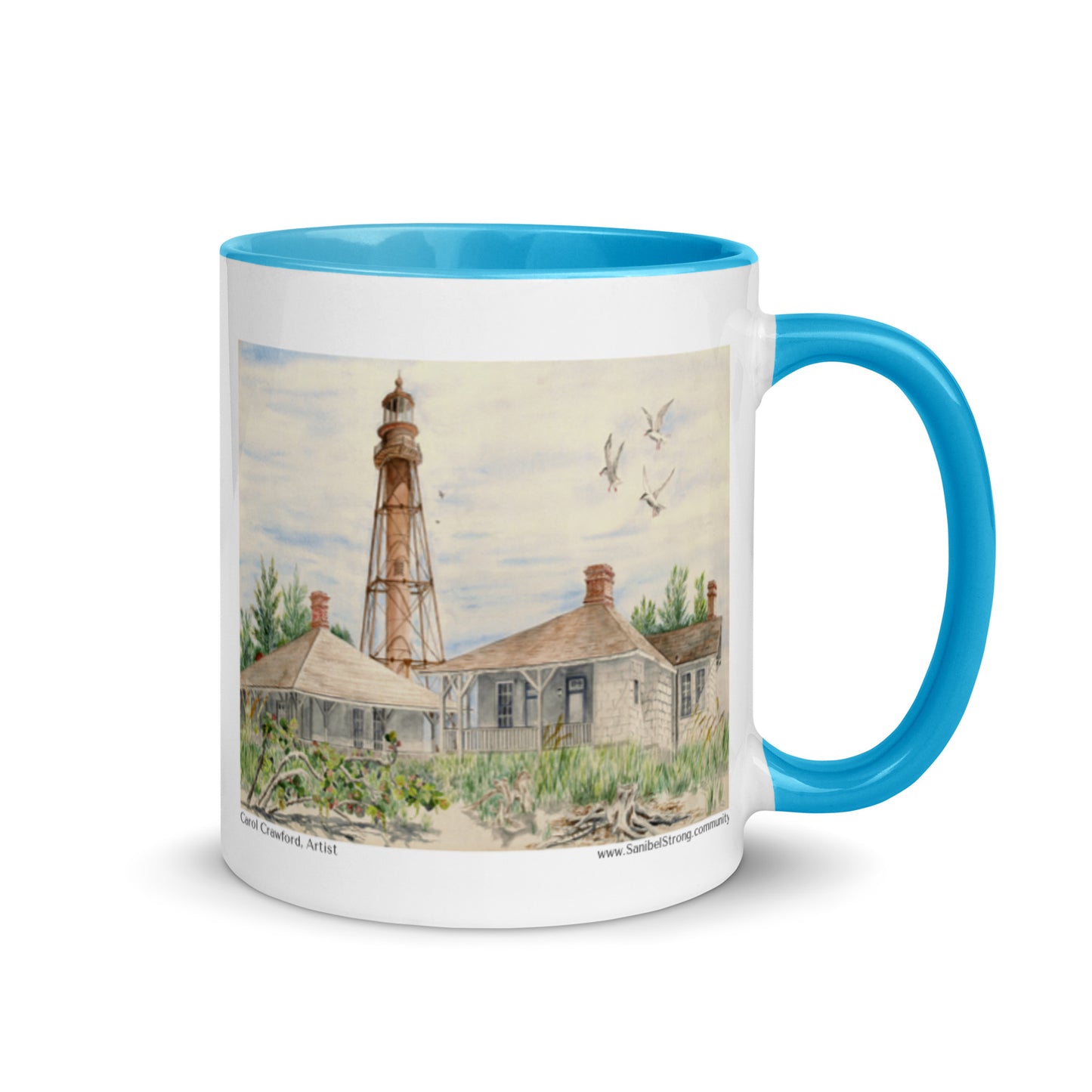 Sanibel Lighthouse Watercolor Mug