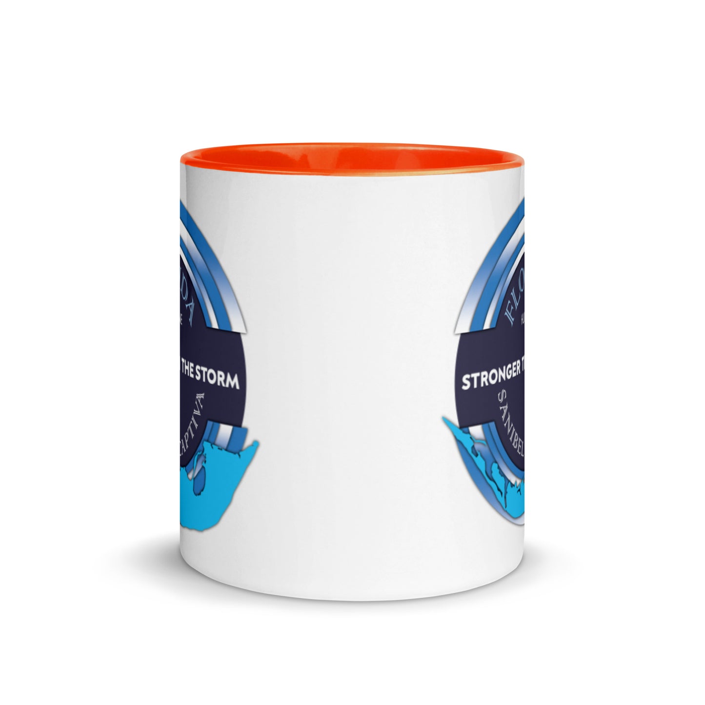Sanibel Captiva Stronger Than The Storm Mug - Blue Design