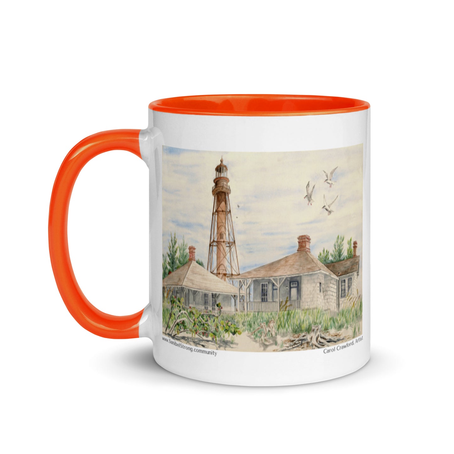 Sanibel Lighthouse Watercolor Mug