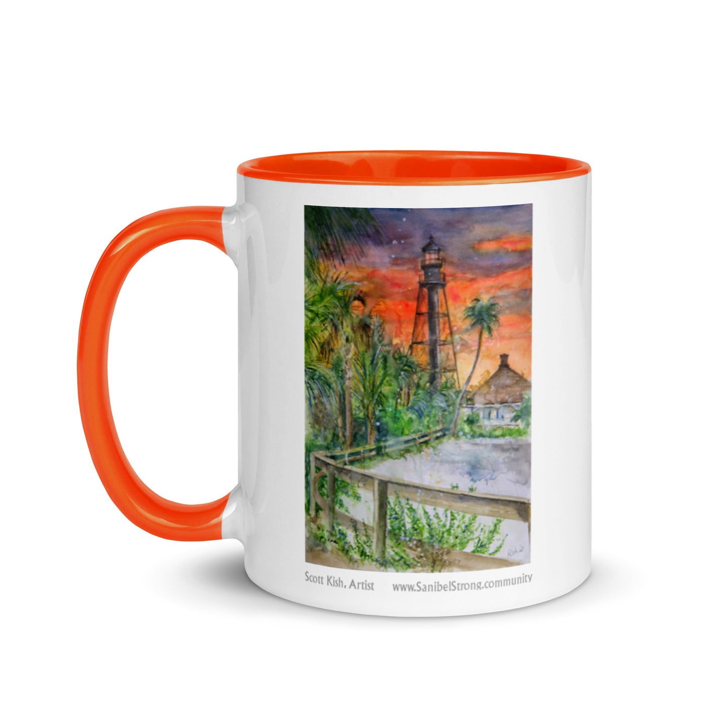 Sanibel Lighthouse Scott Kish Watercolor Mug