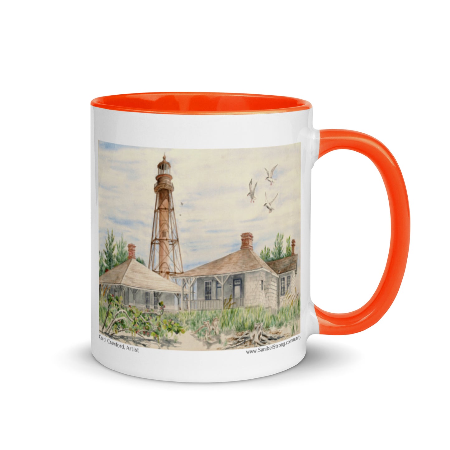 Sanibel Lighthouse Watercolor Mug