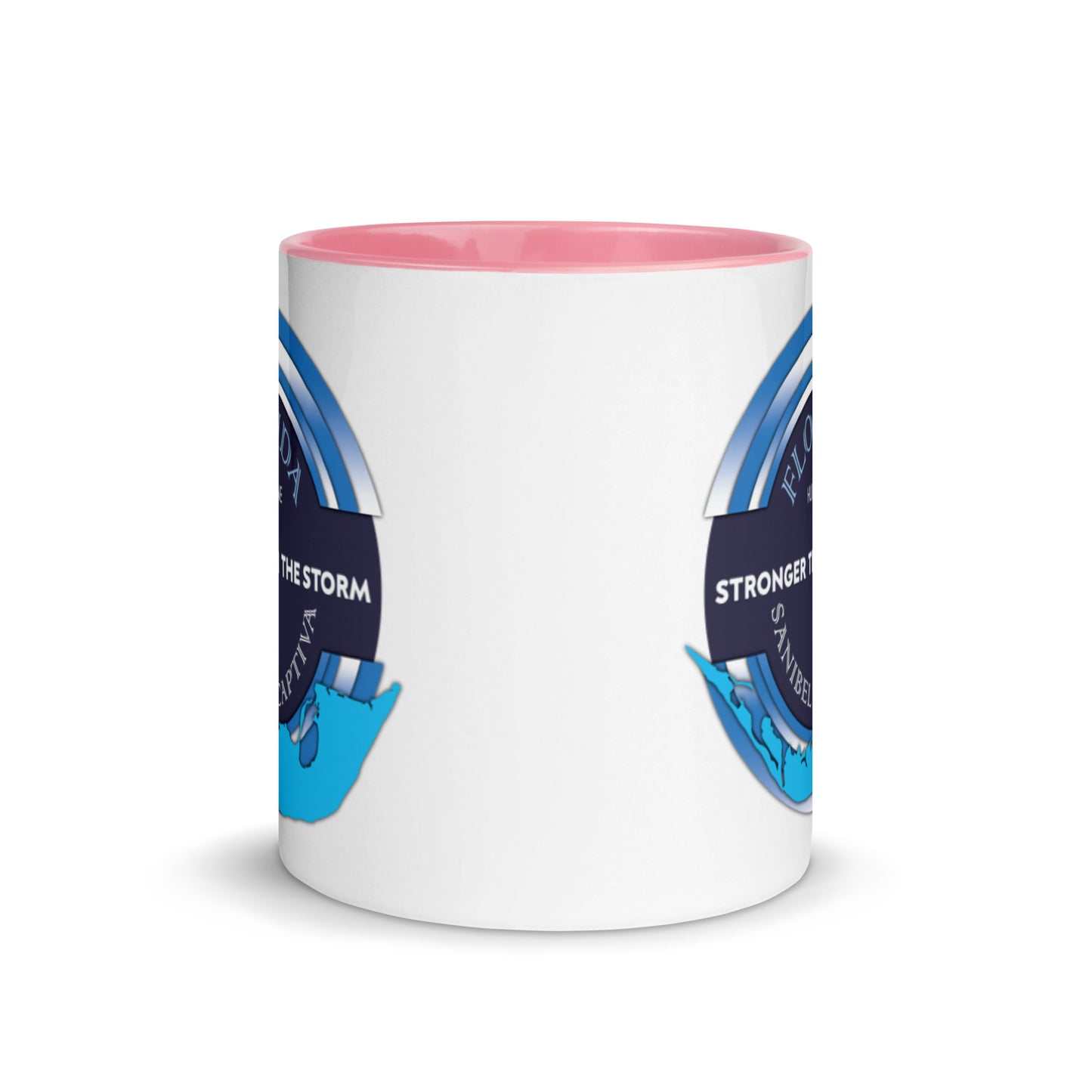 Sanibel Captiva Stronger Than The Storm Mug - Blue Design