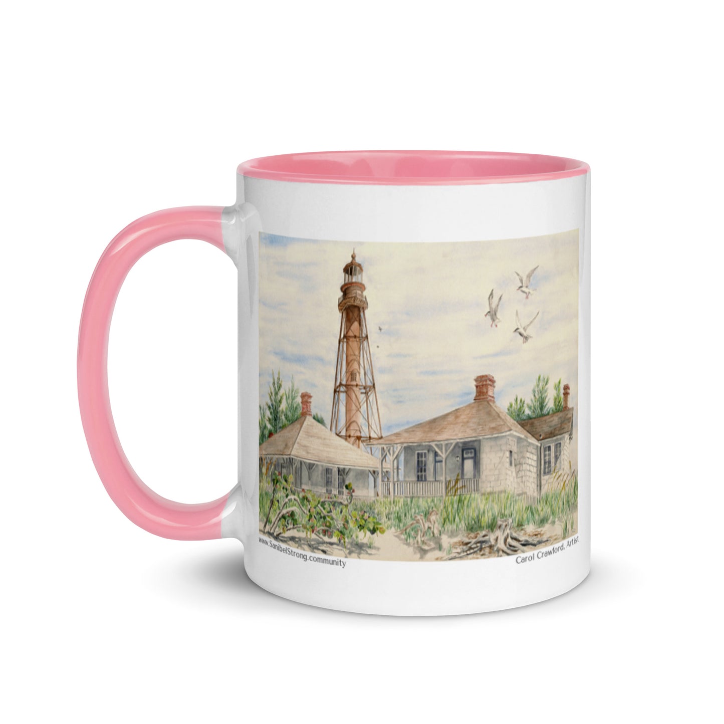 Sanibel Lighthouse Watercolor Mug