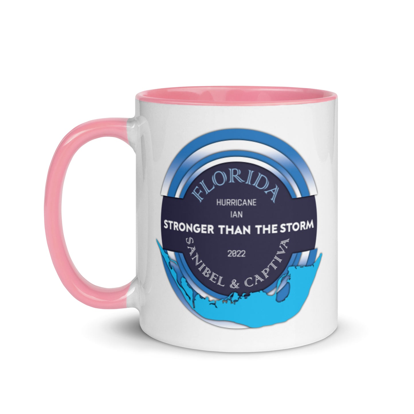 Sanibel Captiva Stronger Than The Storm Mug - Blue Design