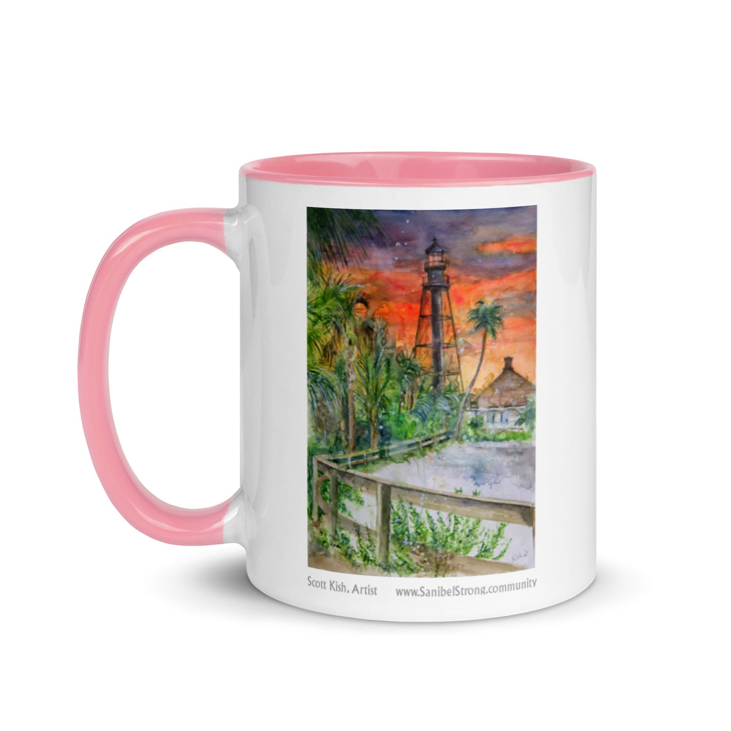 Sanibel Lighthouse Scott Kish Watercolor Mug