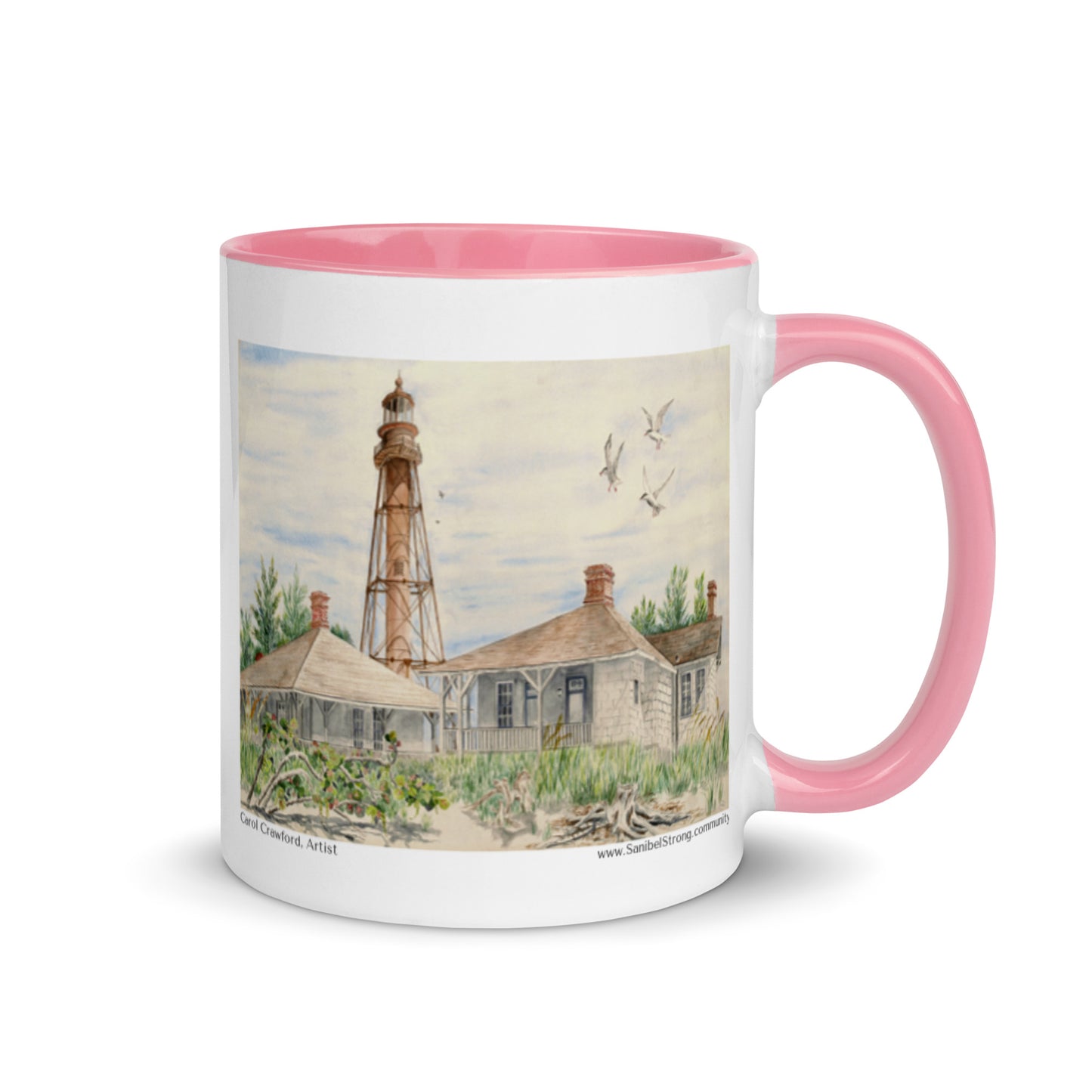 Sanibel Lighthouse Watercolor Mug