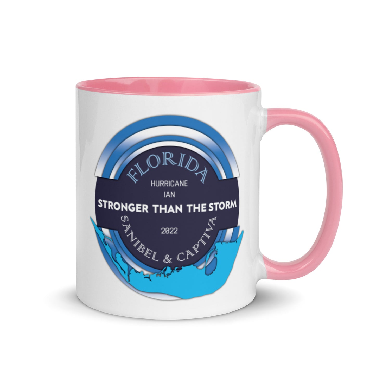 Sanibel Captiva Stronger Than The Storm Mug - Blue Design