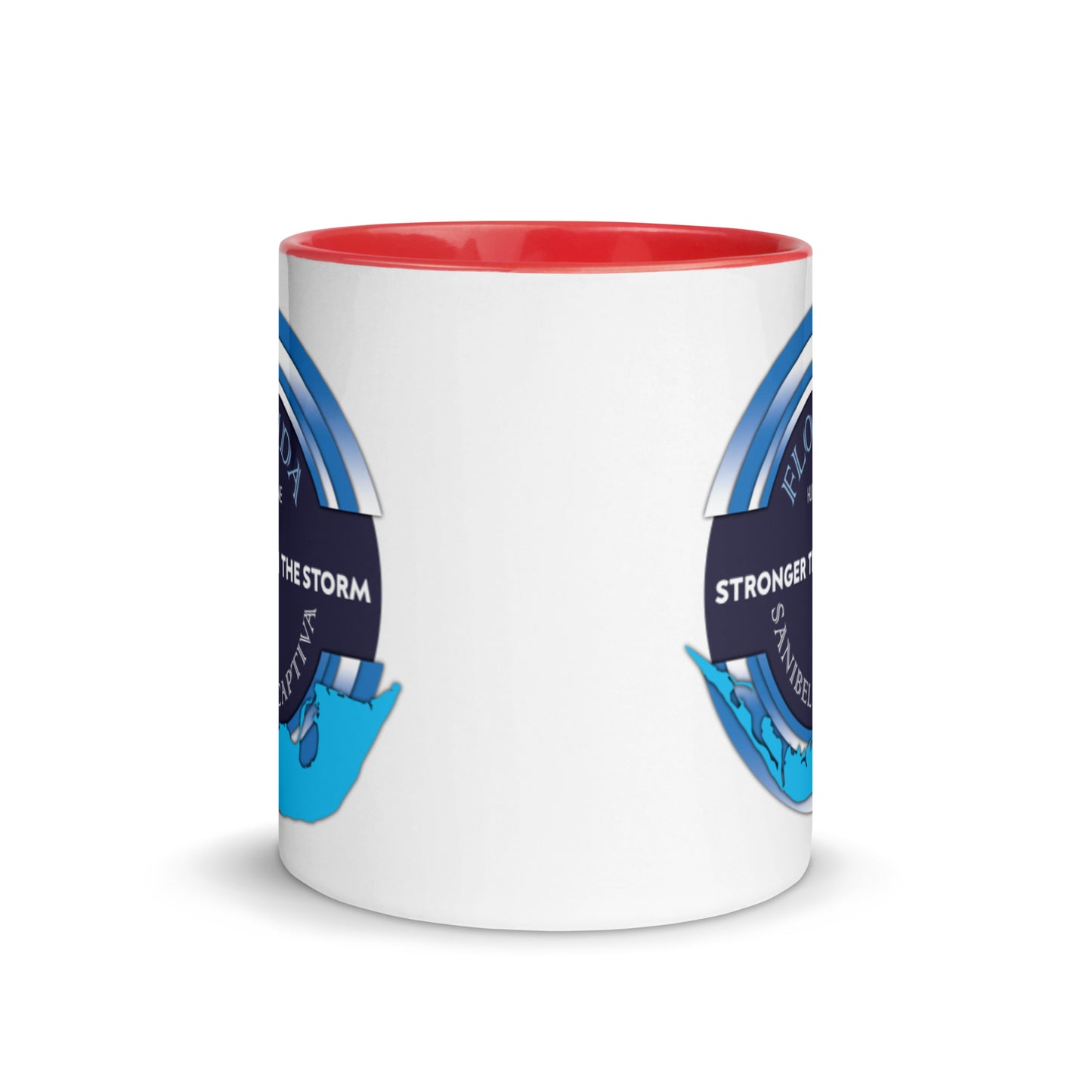 Sanibel Captiva Stronger Than The Storm Mug - Blue Design