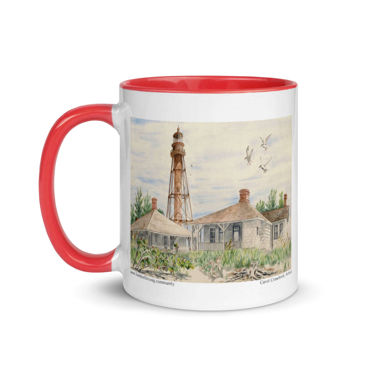Sanibel Lighthouse Watercolor Mug