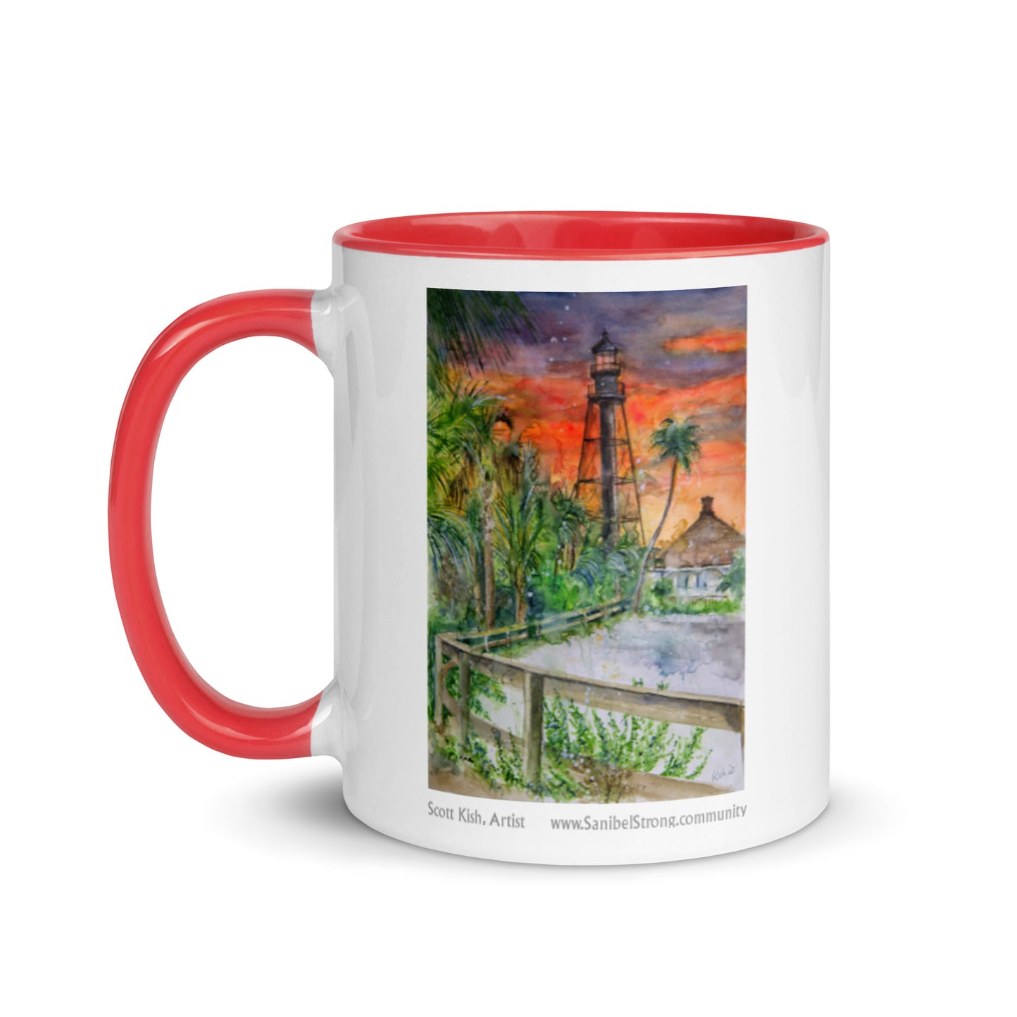 Sanibel Lighthouse Scott Kish Watercolor Mug