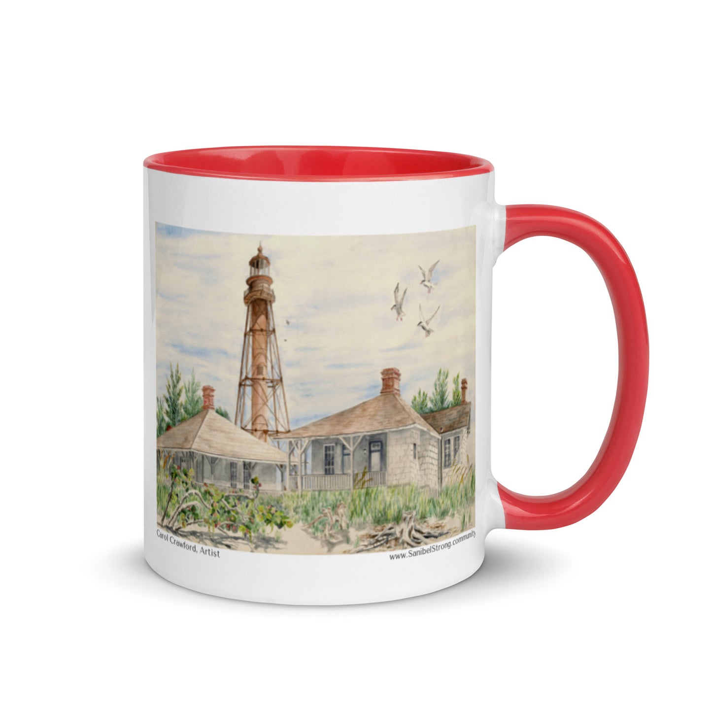 Sanibel Lighthouse Watercolor Mug