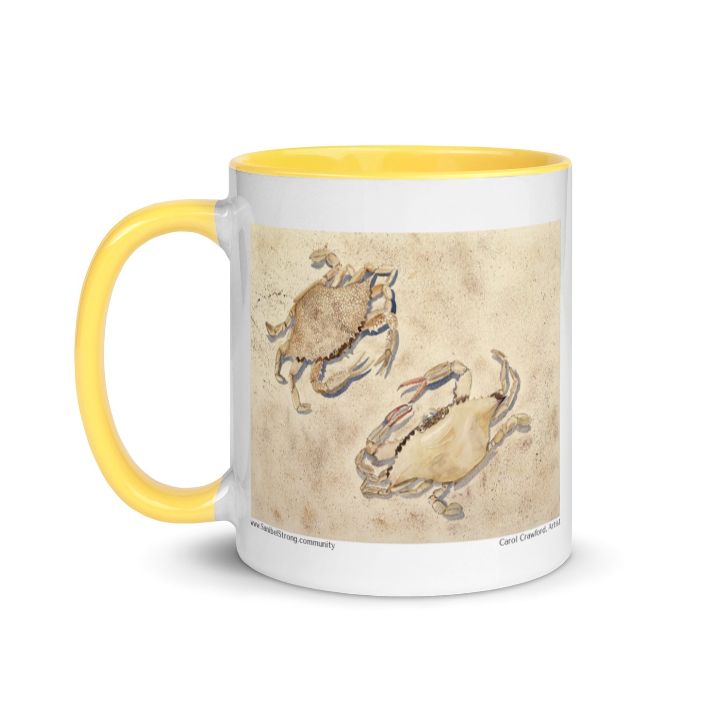 Sanibel Watercolor Crabs Mug
