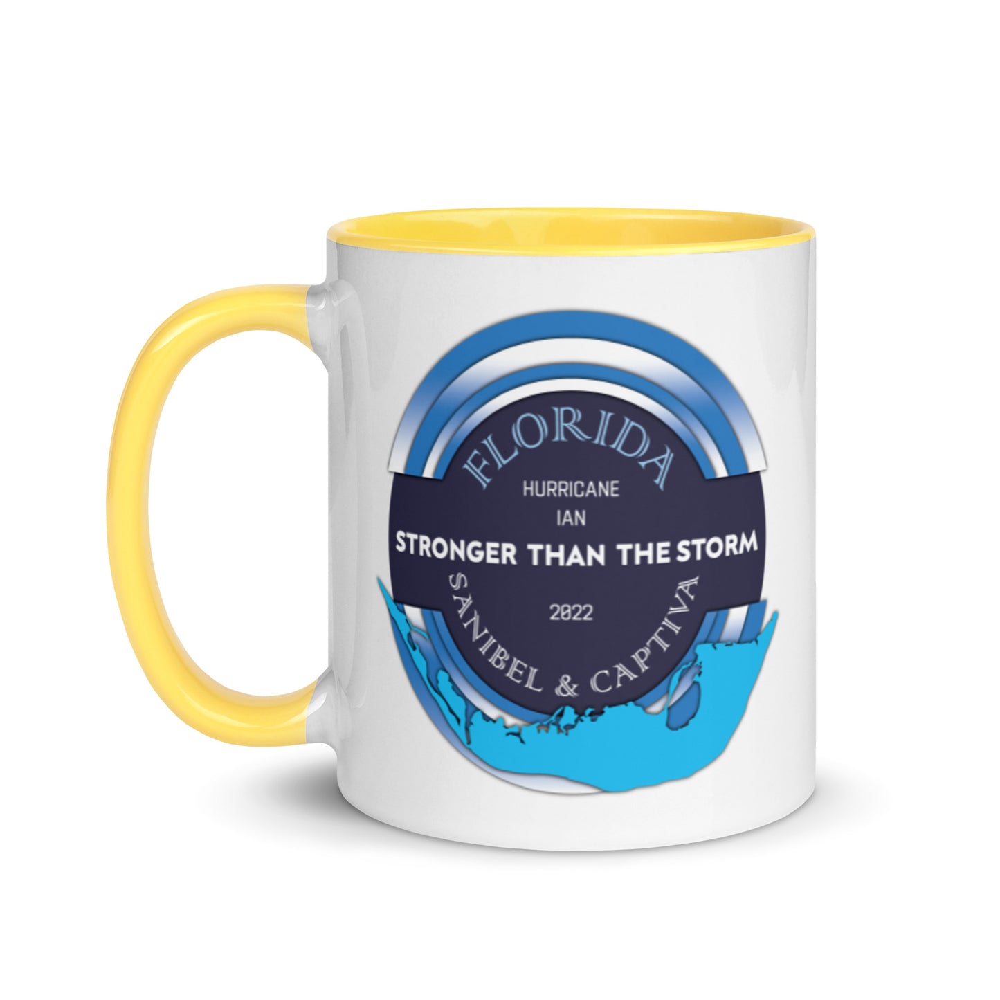 Sanibel Captiva Stronger Than The Storm Mug - Blue Design