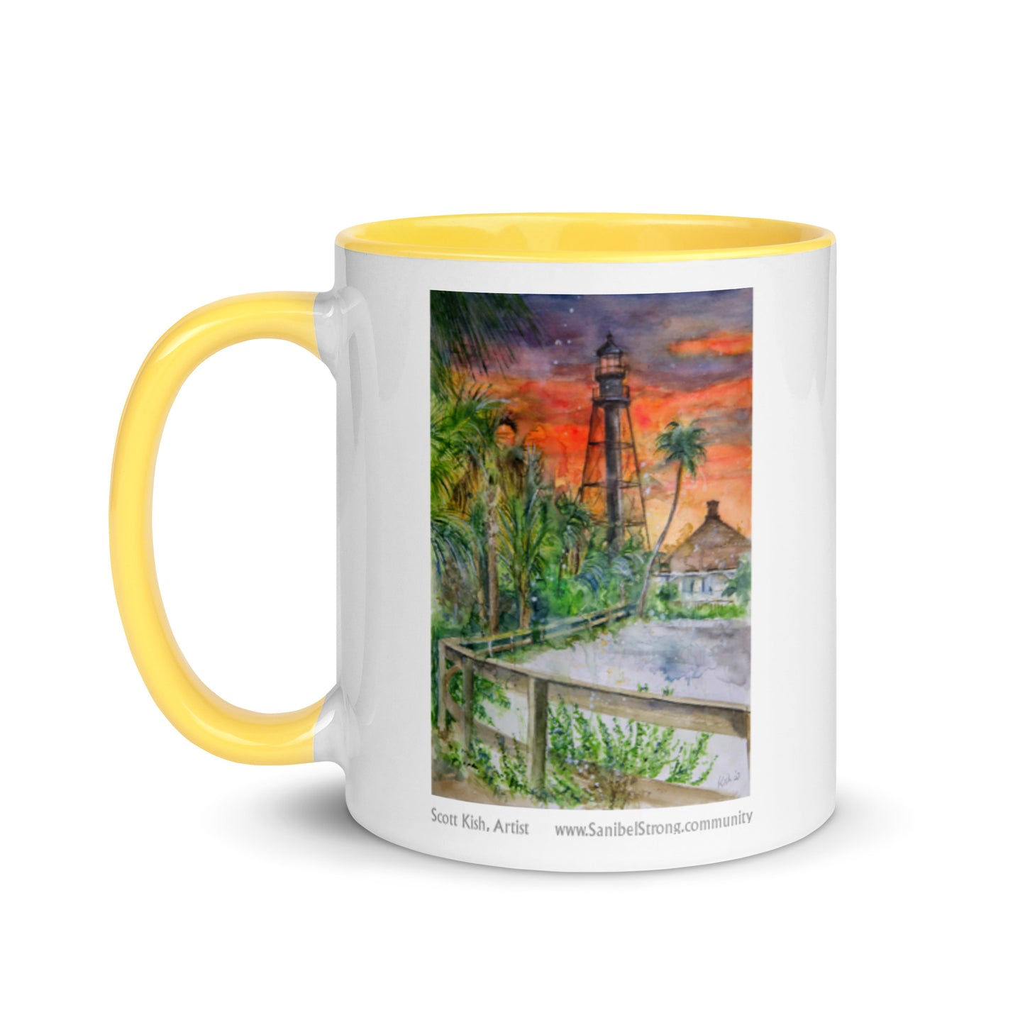 Sanibel Lighthouse Scott Kish Watercolor Mug