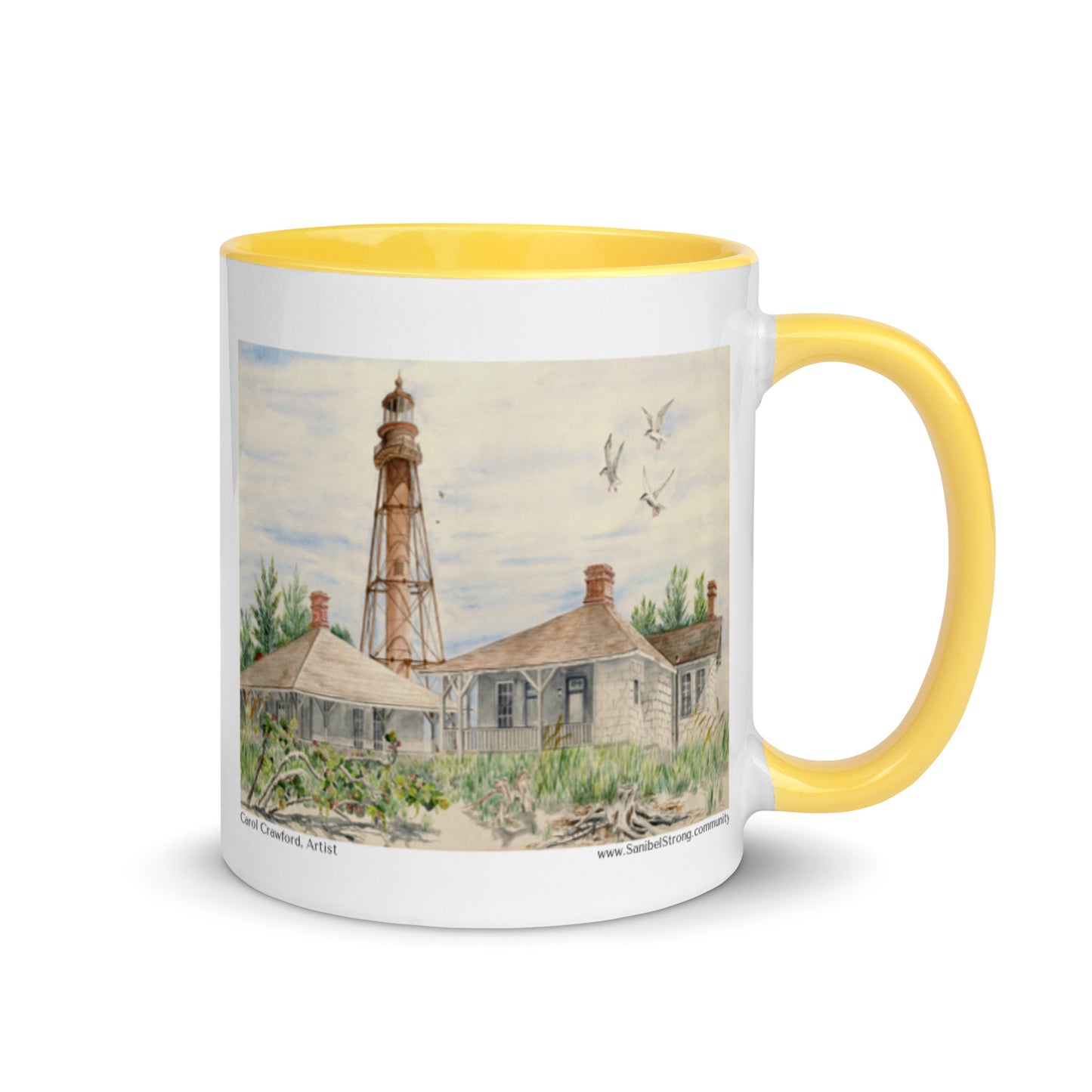 Sanibel Lighthouse Watercolor Mug