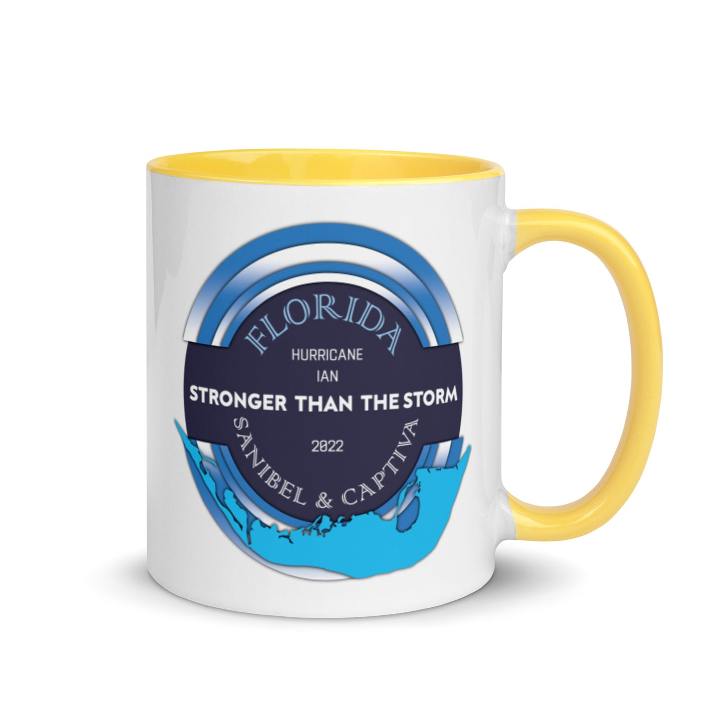Sanibel Captiva Stronger Than The Storm Mug - Blue Design