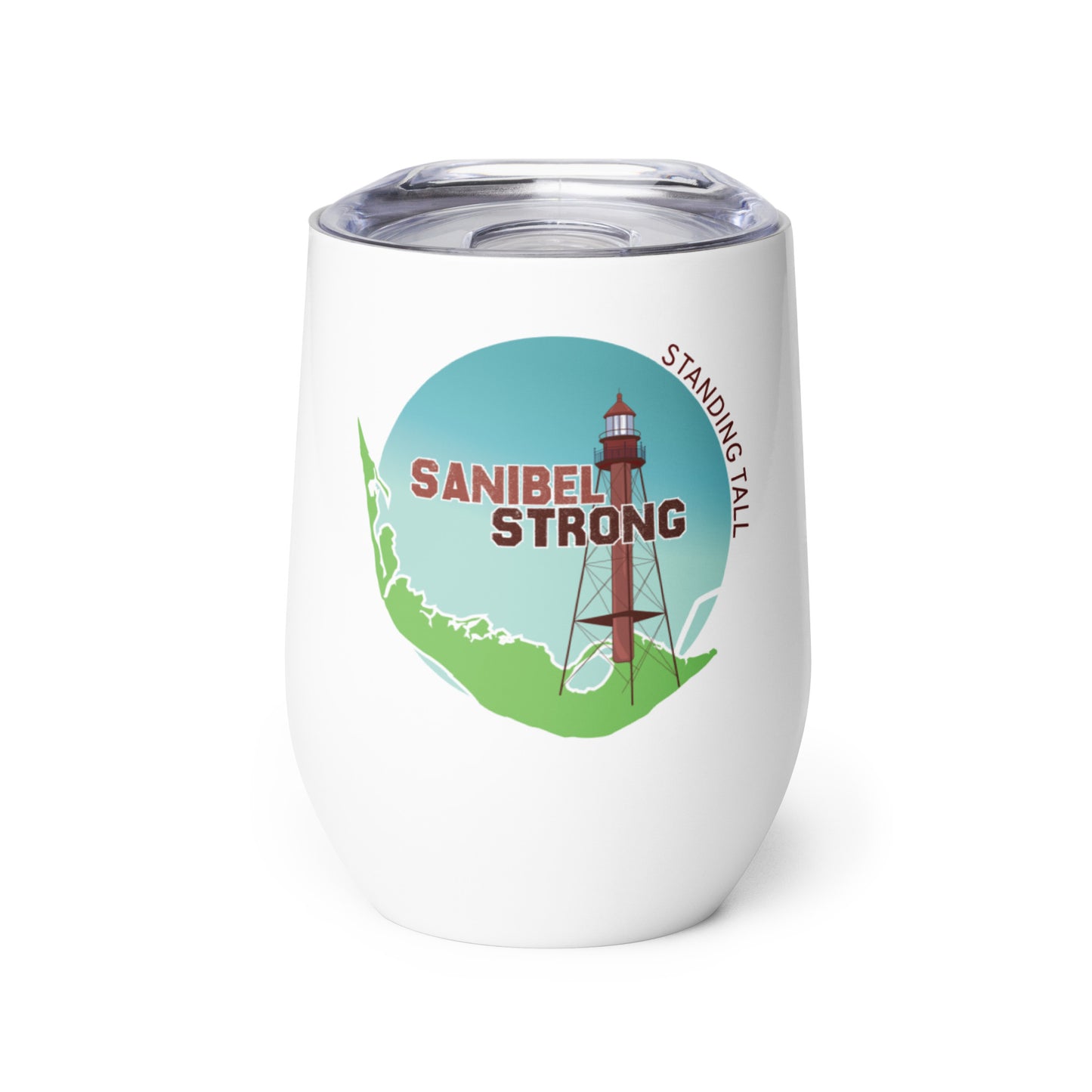 Sanibel Strong Standing Tall Wine tumbler