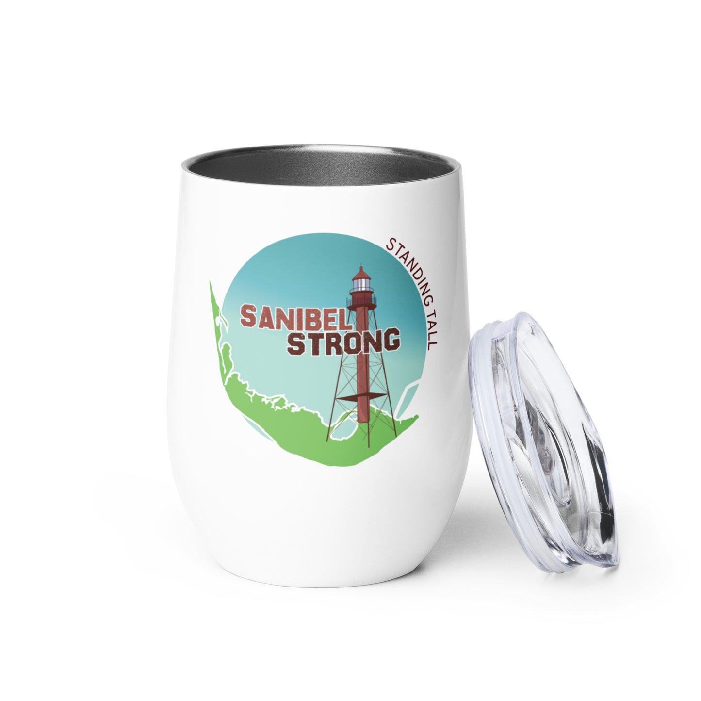 Sanibel Strong Standing Tall Wine tumbler