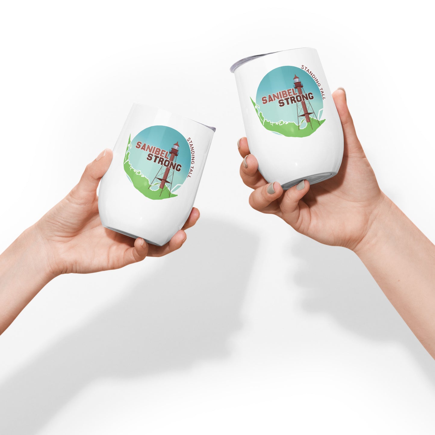 Sanibel Strong Standing Tall Wine tumbler