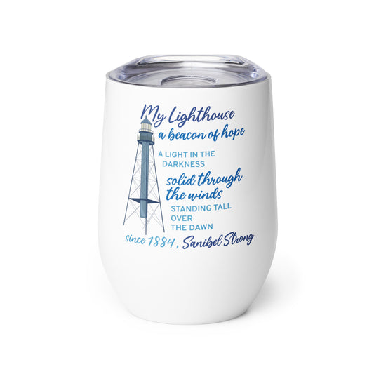 My Lighthouse Poem - Wine Tumbler